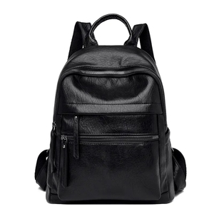 Manufacturer Custom Wholesale Quality <strong>Brown</strong> <strong>Backpack</strong> Bag Female Leather Back Packs Large Vintage Pu <strong>Backpack</strong> for Women - Product Image 2