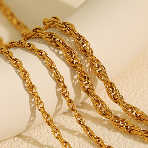 stainless steel trendy gold plated chain <b>bracelet</b> set alloy unisex fashion link <b>bracelets</b> jewelry gift - Product Image 4