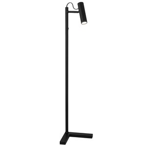 Lámpara de Pie Moderna para Oficina con Pantalla Redonda de Tela LED, Base de Hierro Grande, Acabado Níquel Cepillado, Estilo Decorativo Contemporáneo - Product Image 2