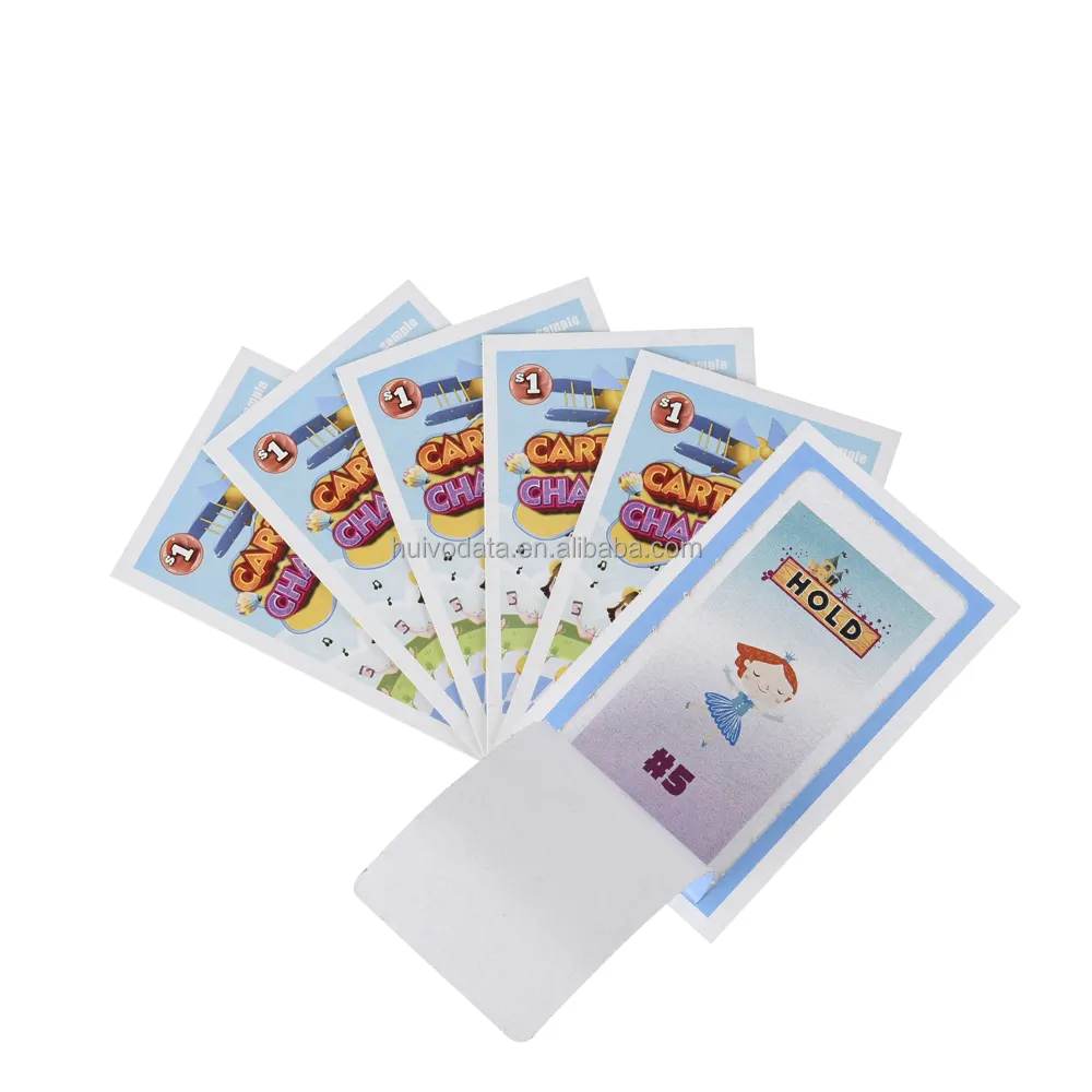 One-Window Pull Tab Paper Tickets Pause Öffnet Spielkarten Multi-Pattern Pull Tab Tickets Hersteller