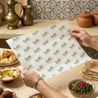 Papier d'emballage alimentaire biodégradable, résistant à la graisse, imperméable, recyclable, jetable, pour restaurants, pâtisseries, barbecues