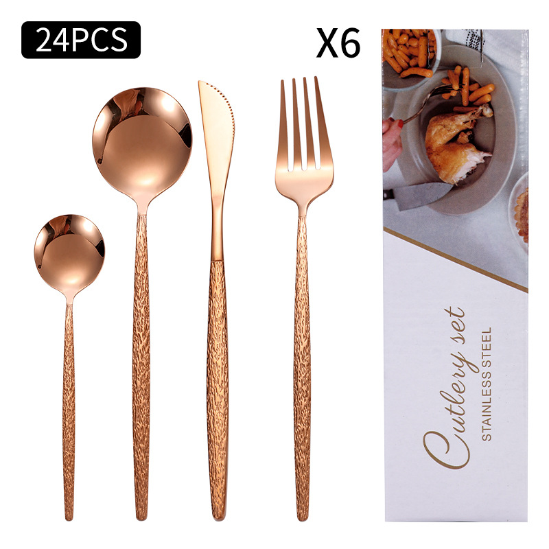 Rose gold   24pcs