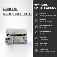 Machine à torréfier les cacahuètes au charbon de bois écologique de qualité supérieure pour les ateliers de transformation de snacks à petite échelle