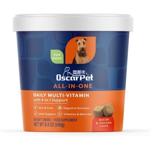 Oscar Factory Multivitamins Health Care Pet Supplements Custom Formula All in One Natural Vitamins Soft Chews Dog Supplements - Product Image 1