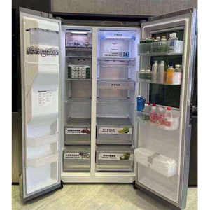 4-Door 655L French Side-By-Side Frost-Free <b>Refrigerator</b> Stainless Steel Touch Visual Door Portable for US Household Hotel Use Si - Product Image 2