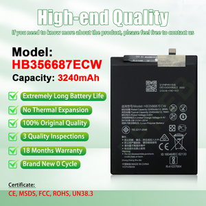 <span class=keywords><strong>แบ</strong></span><span class=keywords><strong>ต</strong></span>เตอรี่ลิเธียมโพลิเมอร์อายุการใช้งานยาวนานสำหรับโทรศัพท์ <span class=keywords><strong>Huawei</strong></span> P30 LITE รุ่น HB356687ECW ความจุ 3240mAh ได้รับการรับรองมาตรฐาน OEM/ODM CE FCC - Product Image 2