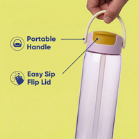 Botella de Agua Tritan de Gran Capacidad Everich Freesip, Libre de BPA, con Tapa Doble para Beber, Ideal para Deportes y Actividades al Aire Libre