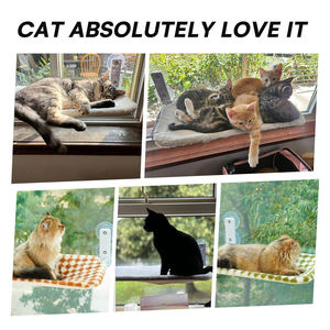 Cama Colgante para Gatos en Ventana, Balcón, Universal para las Cuatro Estaciones, con Ventosa, Nido para Gatos, Muebles para Mascotas, Suministros para Camas de Gatos - Product Image 6