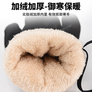 Golokyejoy Ski <b>Gloves</b> White Black Unisex Windproof Waterproof Touchscreen Outdoor Winter <b>Warm</b> <b>Gloves</b> - Product Image 4