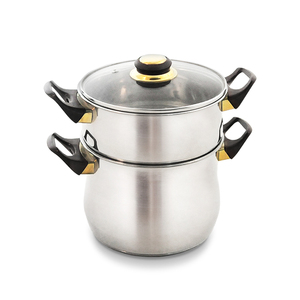 Pentole in acciaio inossidabile 2 strati Tri-strati di utensili da cucina olle <span class=keywords><strong>Cookware</strong></span> Set di pentole a vapore Set di pentole e pentole Set - Product Image 1
