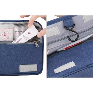 Bolsa de Aseo Colgante Impermeable de Gran Capacidad, Bolsa de Viaje de Poliéster para Cosméticos, Muestra Gratis - Product Image 6