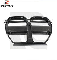 Calandre avant intégrée en carbone sec style V pour BMW G80 G81 M3 G82 G83 M4 2021+ – Accessoires de modification extérieure de remplacement