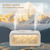 Humidificateur de bureau USB personnalisé avec logo Montagne enneigée – Cadeau promotionnel d'entreprise pour le bureau et la maison