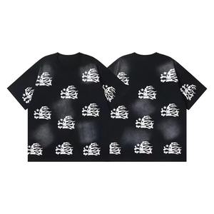 Camiseta de Manga Corta Holgada de Talla Grande para Hombre y Mujer, Estilo Veraniego, Personalizada, de Marca, para Adolescentes - Product Image 3