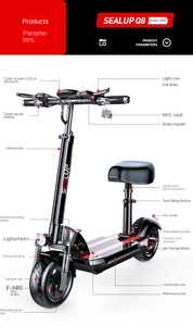 Scooter Eléctrico de Dos Ruedas para Adultos, <span class=keywords><strong>Precio</strong></span> de Fábrica, Motor de 500W, Sensor, Aleación de Aluminio, Plegable, Impermeable, Ligero, 36V, Litio - Product Image 2
