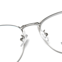 Lunettes en titane unisexe, demi-lune en métal, monture optique rétro
