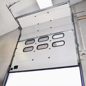Puerta Seccional Vertical Automática Aislada de Acero Inoxidable Industrial Moderna de Alta Resistencia con Control Remoto y Prevención de Incendios - Product Image 2