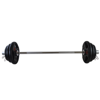 Plaques de poids en caoutchouc à trois trous pour haltères de musculation, utilisation en salle de sport, entraînement à domicile, plaques de poids noires à tenir à la main
