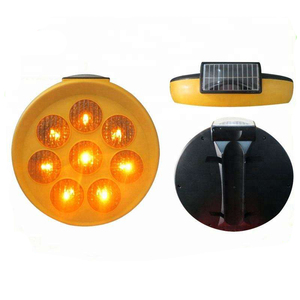 Construction de routes rue allée sécurité ronde ambre <span class=keywords><strong>clignotant</strong></span> <span class=keywords><strong>avertissement</strong></span> trafic signal solaire alimenté <span class=keywords><strong>Led</strong></span> tournesol lumière stroboscopique - Product Image 1