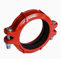Conector de Junção de Ferro Dúctil Galvanizado com Revestimento Epóxi Vermelho Grau Industrial UL FM para Rede de Sprinklers de Incêndio