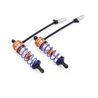 Peredam kejut logam paduan Aluminium rakitan, peredam kejut besar depan & belakang logam penuh untuk mobil RC truk Buggy 1/10