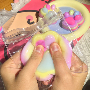Cartoon <b>Cat</b> Paw Kawaii Sensory Relief <b>Squishy</b> Toy Fun Novelty Play Toy for Boys Girls Children to Relieve Stress Made of Rubber - Product Image 3