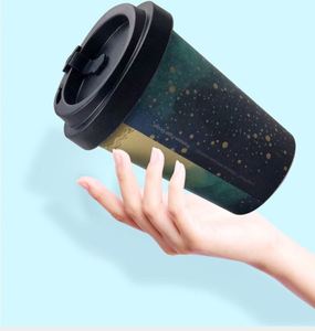 Durable Reusable <b>Bamboo</b> Fiber Coffee Tumbler 350Ml Cartoon Style Eco-Friendly Travel Mug Leak-Proof Custom Logo Cup Cover - Product Image 2
