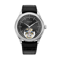 Montre squelette tourbillon pour homme, nouvelle conception OEM/ODM, luxe, saphir, acier inoxydable 316L, étanche, mécanique, montres-bracelets