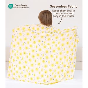 Manta de Bebé Personalizada de Bambú y Rayón, Peso Medio, Doble Cara, Estampado con Diseño de Sol, Ropa de Cama para Cuna de Recién Nacido - Product Image 6