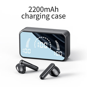 <strong>Earphones</strong> True Wireless Headset Stereo Sports Waterproof Earbuds with 2000mAh Charging Case Mirror Surface Design <strong>Earphones</strong> - Product Image 3