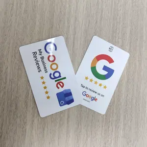 programmable google reviews card NFC NTAG 213/NTAG 215/NTAG 216 nfc google card