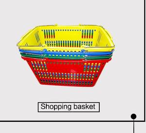 BEISCO chariot à panier de supermarché de légumes empilable en plastique avec roues - Product Image 2