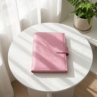Nouvel Organisateur de Cartes A6 en Cuir Litchi de Qualité Supérieure, Portefeuille Résistant et Élégant avec Couverture Type Reliure