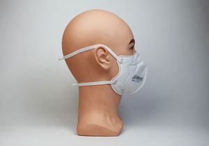 Masque respiratoire jetable pliable 3Q SQ100G à 5 couches en tissu non tissé, avec pince-nez réglable, respectueux de la peau, certifié NIOSH <span class=keywords><strong>CDC</strong></span> - Product Image 3