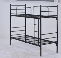 Lit superposé moderne en fer doux et abordable pour dortoir scolaire, hôtel et appartement – Conception écologique et durable avec échelle