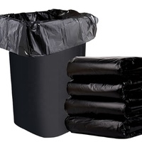 Bolsas de Basura Negras Resistentes para Uso Doméstico y Comercial, 30L-240L, Bolsas de Basura Grandes, Extra Fuertes y Duraderas, Impresión en Huecograbado