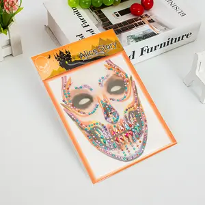 Halloween Tatoo Sticker âm nhạc lễ hội Phụ kiện Đá Sticker trang điểm Acrylic mặt đồ trang sức hình xăm được hài hước và đáng sợ