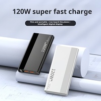 Batterie Li-Polymère 22,5W à Charge Rapide 30000mAh avec Chargeur Solaire 10W, Portable, Vente Directe Usine