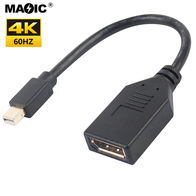 High Quality 4k60hz Mini Displayport Male to Displayport Female Adapter Mini DP Male to DP Female Converter Cable