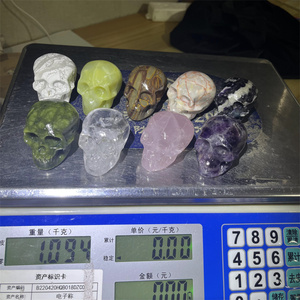 2.0 Inch Chất Lượng Cao Khắc Thạch Anh Hồng Hộp Sọ Đá Tự Nhiên Đá Quý Chữa Bệnh Hộp Sọ Pha Lê Khác Nhau Hộp Sọ - Product Image 3