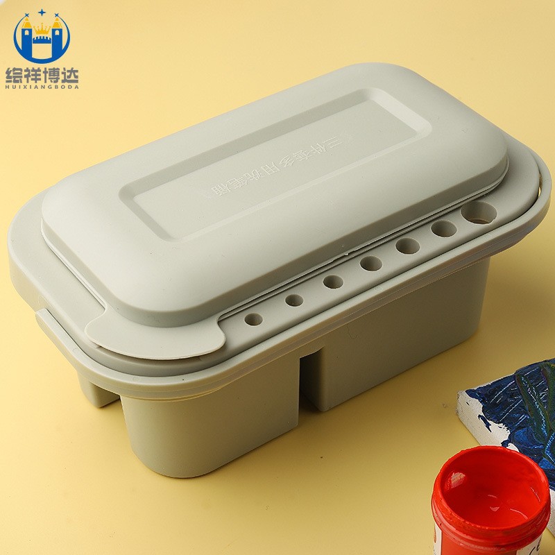 Seau de lavage de stylos polyvalent en trois parties