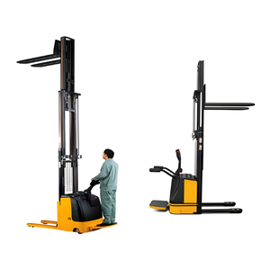 Lift ganda 1.5T Lithium-Ion elektrik Stacker 4.5m rantai daun & pelindung Arm-Restaurant menggunakan pemetik pesanan tingkat tinggi aman - Product Image 6