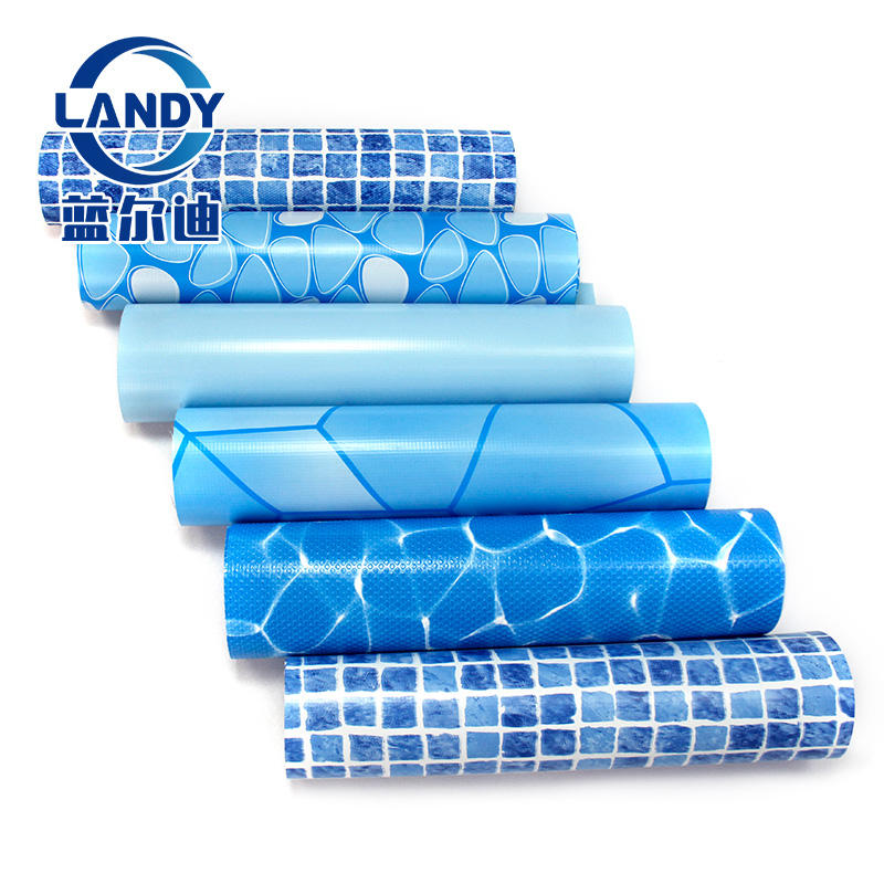 Revêtement de piscine bleu