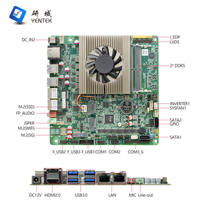 Carte mère industrielle embarquée YENTEK Meteor Lake Core I5/i7 125H Mini ITX, double DDR5, HD 4K, 2 LAN, 6 ports de bureau - Product Image 3
