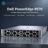 Serveur en rack Dell PowerEdge R570 2U, serveur à faible latence pour le streaming multimédia et les services de données d'entreprise en temps réel