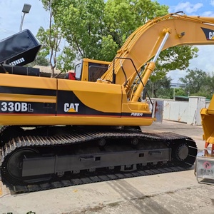 Excavatrice sur chenilles Caterpillar 330BL d'occasion, 21 tonnes, godet de 1 m, puissance de 107 kW, origine Corée, faible nombre d'heures de fonctionnement, en stock - Product Image 4