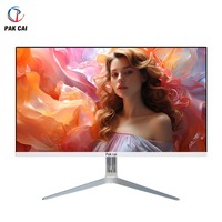 Écran LCD LED 24 pouces / 21,5 pouces 75 Hz Gamer Gaming Sans bordure Ordinateur de bureau PC Moniteurs