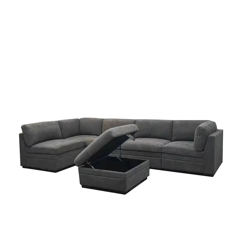 Fabric Modular Sofa Sectional Couch Set Modern Combinable Couch Design Living Room Furniture