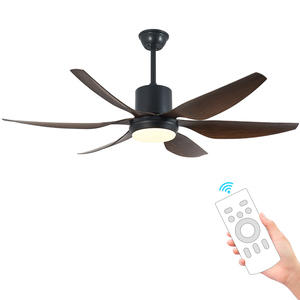 Ventilador de Techo Moderno HSG Modelo 801 de 66 Pulgadas con Luz y Control Remoto, Material Plástico para Uso Doméstico, Color Blanco - Product Image 2