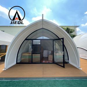 เต็นท์เปลือกหรูหราวัสดุ PVDF โครงสร้างเหล็กทนทานอายุการใช้งานยาวนาน - Product Image 1